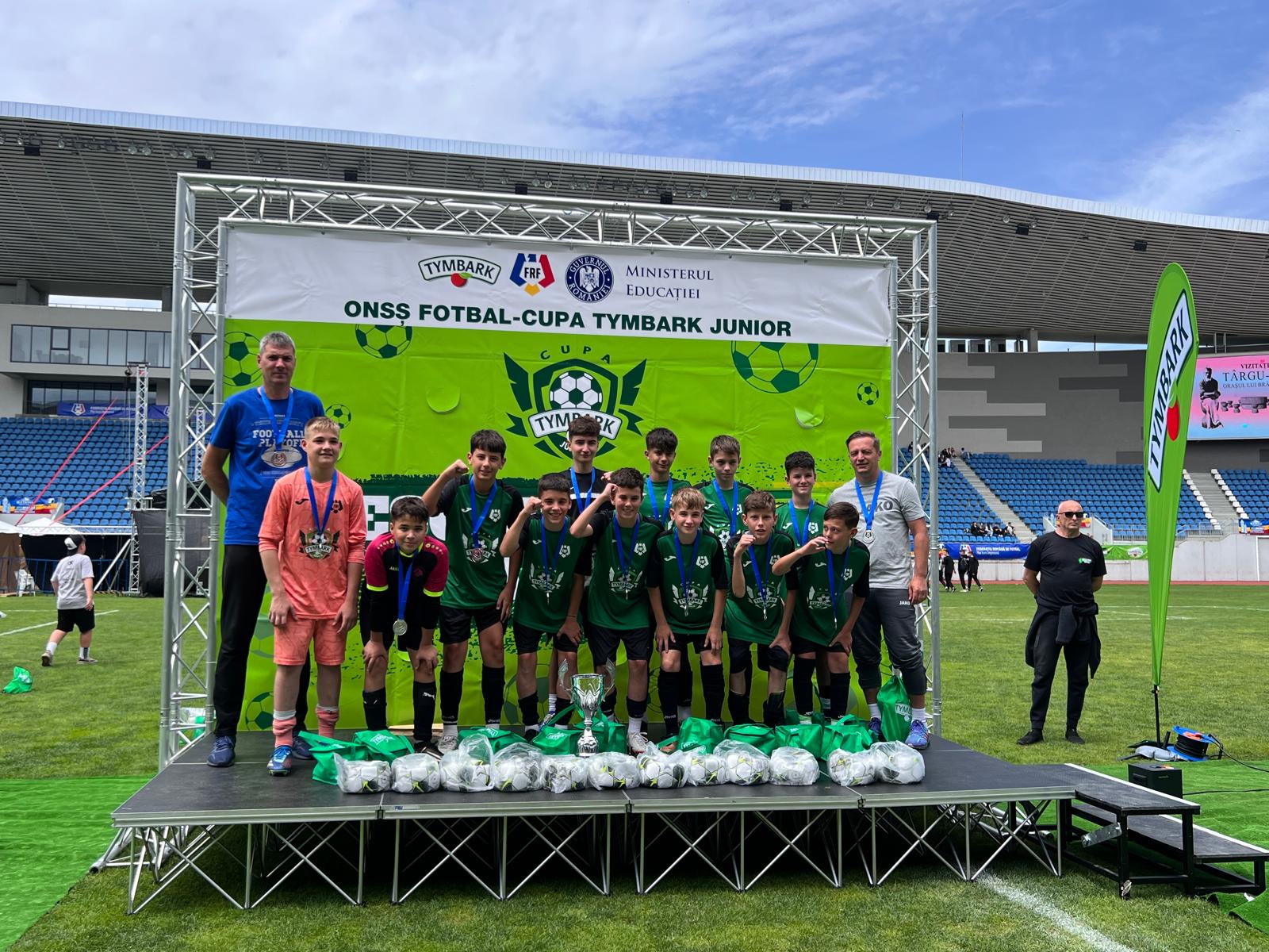 Echipa de fotbal U12 a Școlii Tudor Vladimirescu din Târgu Mureș vicecampioni naționali la Cupa Tymbark