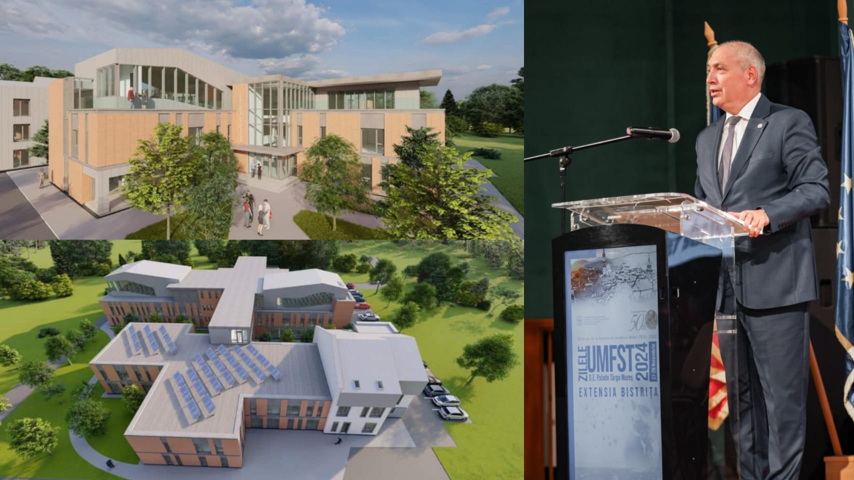 Finanțare de 9 milioane de euro pentru noul campus din Bistrița al UMFST Târgu Mureș
