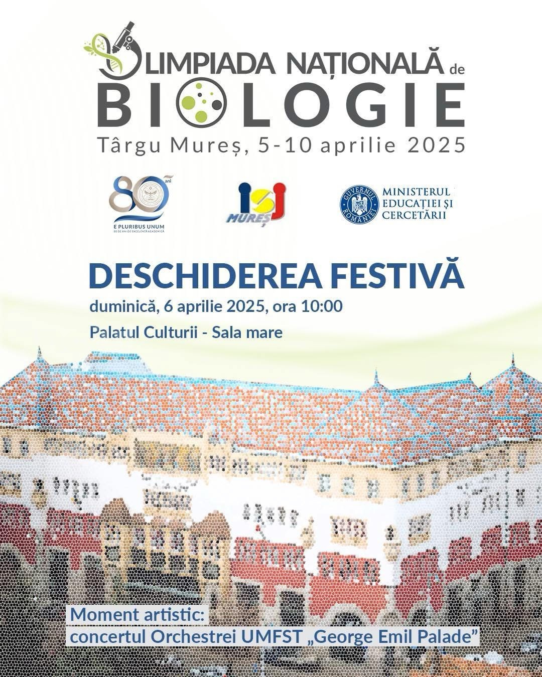 UMFST G.E. Palade Târgu Mureș, partener oficial și gazda Olimpiadei Naționale de Biologie 2025