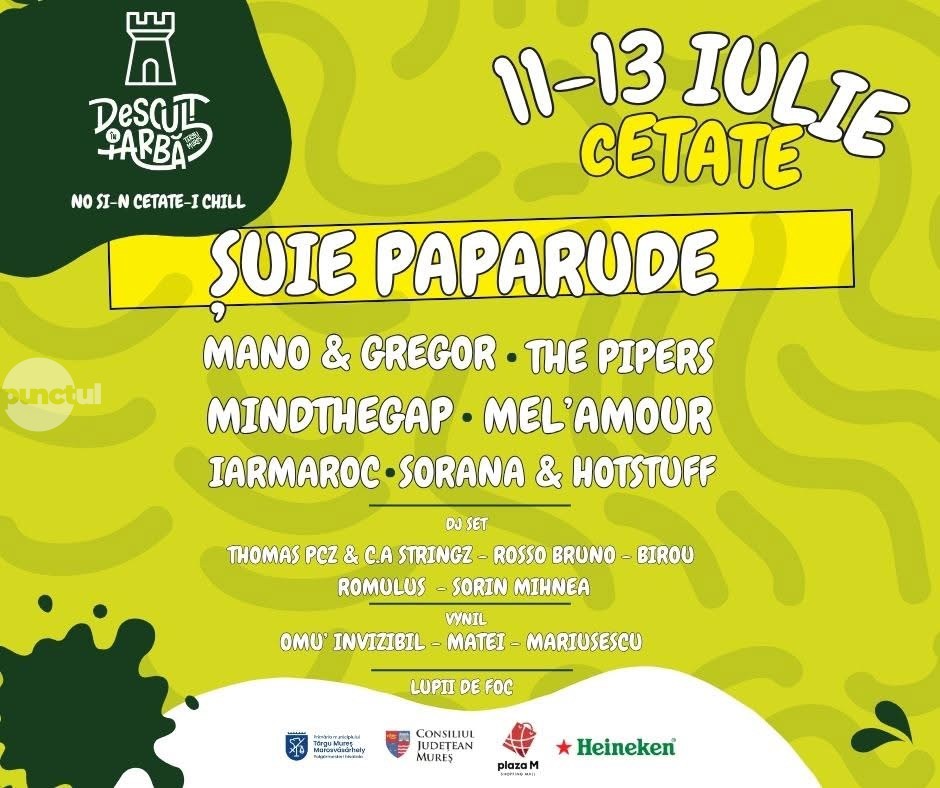 „Desculț în iarbă” ajunge în Cetatea Târgu Mureș în luna iulie