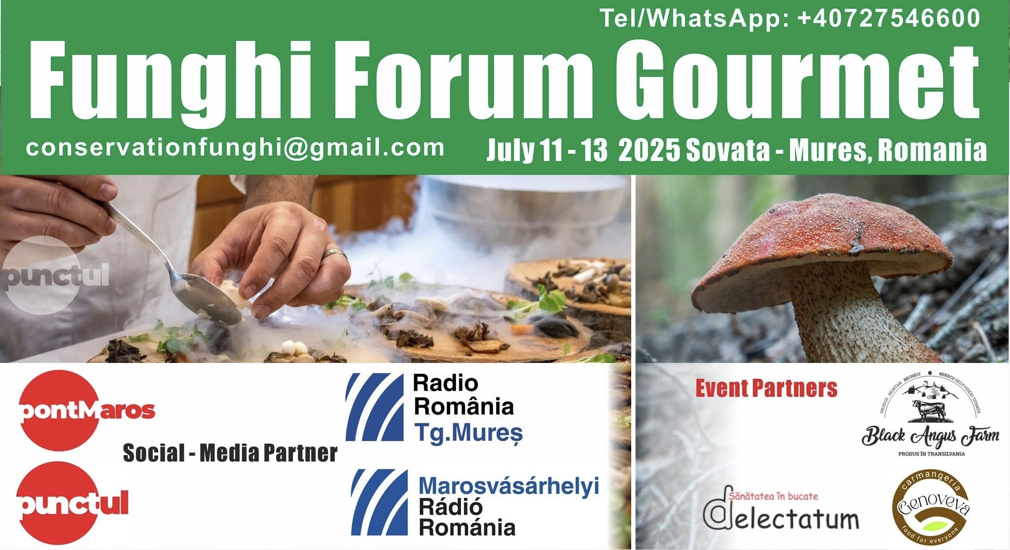 Fungi Forum Gourmet – 11–13 iulie 2025, Sovata