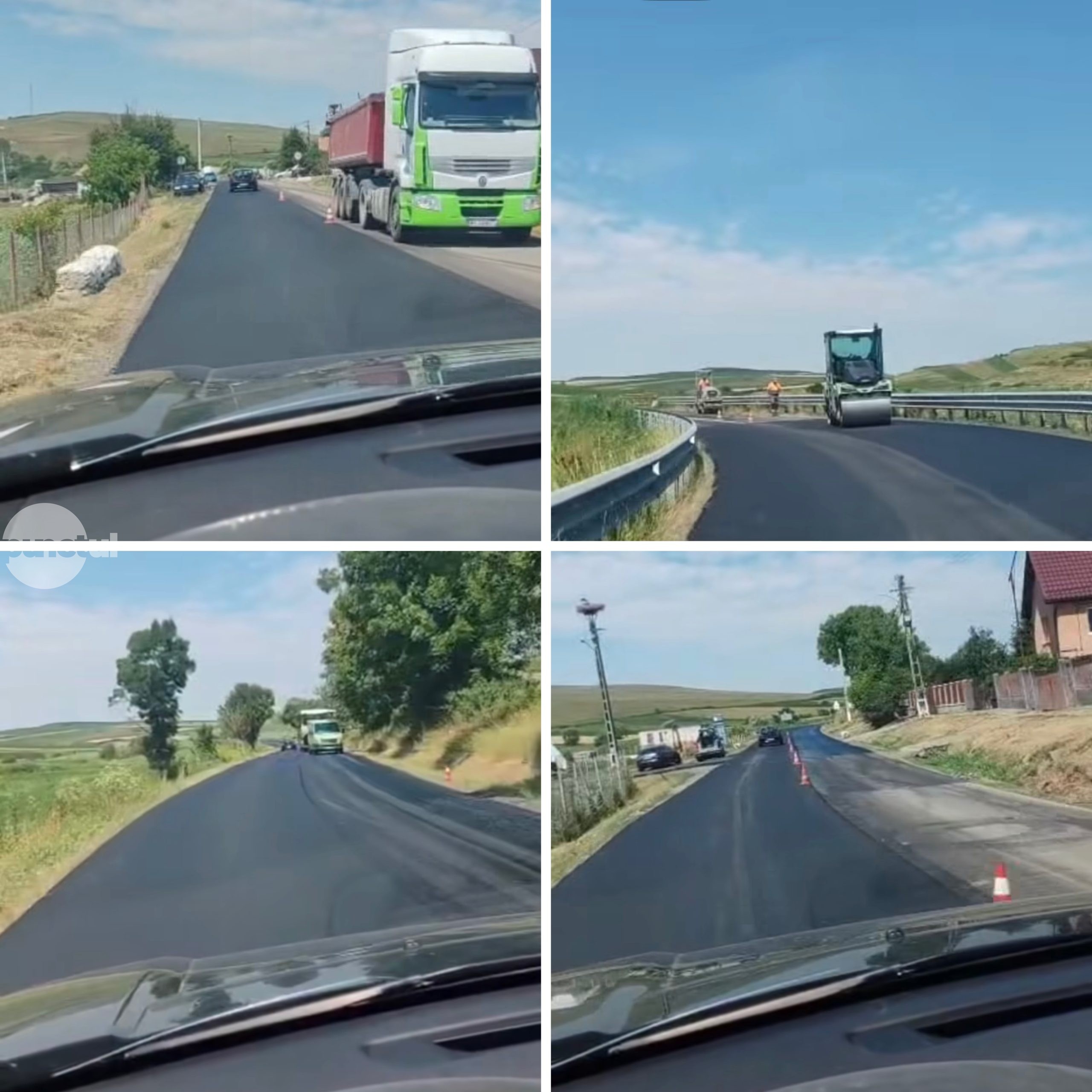 Modernizare pe DN16: Peste 8 km de drum reabilitat între Reghin și Fărăgău