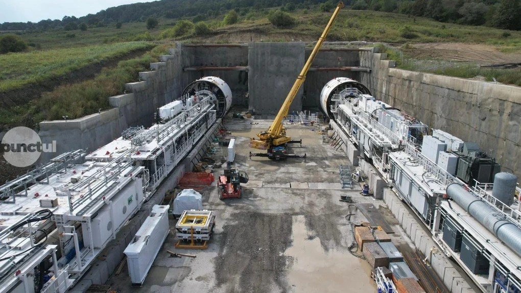 Stadiul tunelelor de cale ferată Brașov – Sighișoara a ajuns la 58%