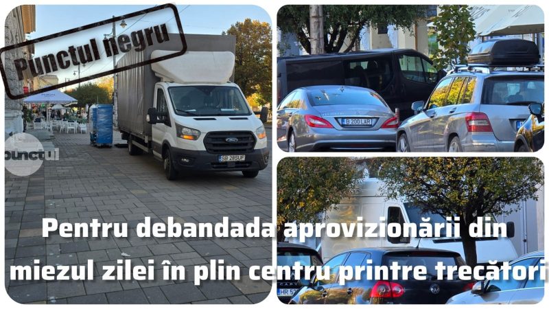 Punctul negru pentru debandada aprovizionării din miezul zilei în plin centru printre trecători