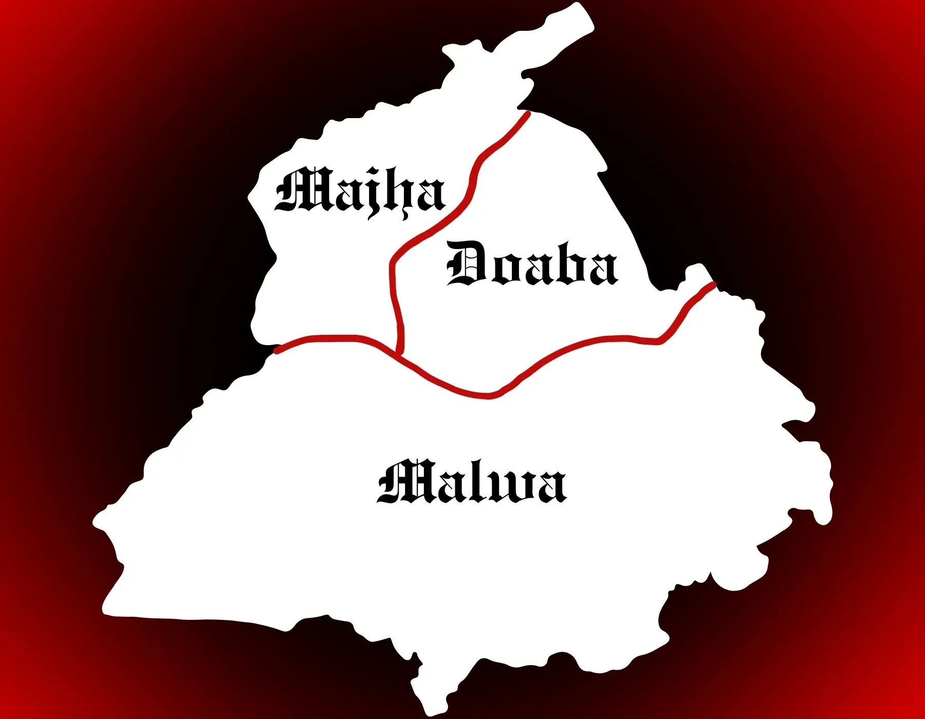 Majha Malwa Doaba Punjab S Three Regions Punjab Map.webp