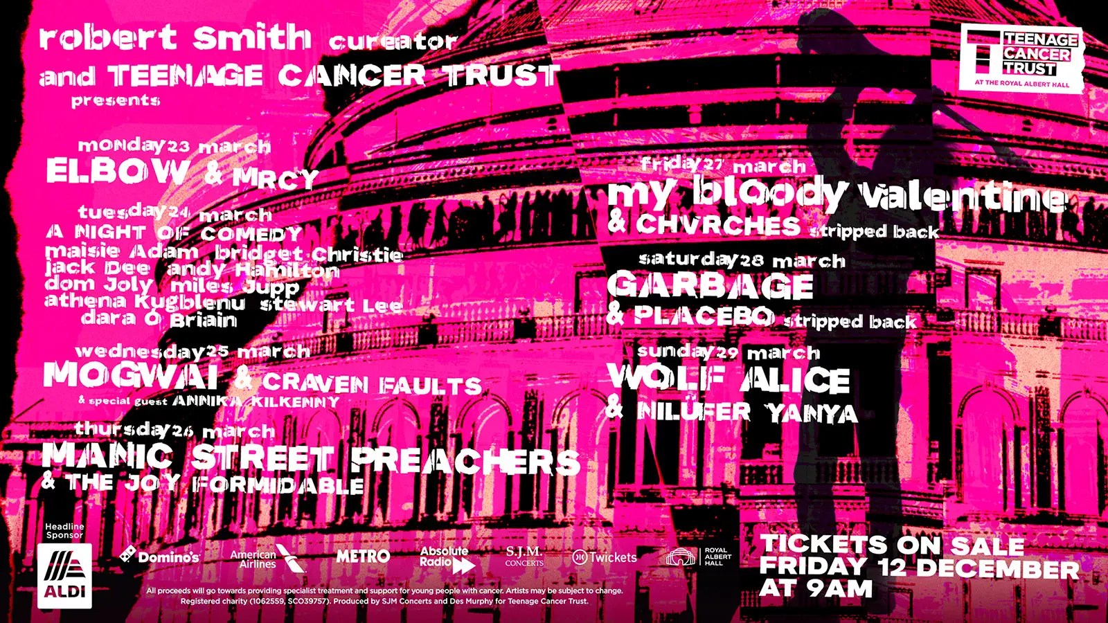 Robert Smith Unveils Monumental Teenage Cancer Trust Lineup For 2026 TCT 2026 SOCIAL MASTER 1920x1080 FINAL 1.webp