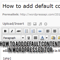 How to add content after wordpress post editor