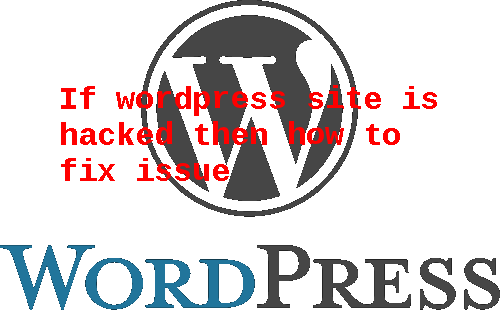 If wordpress site is hacked then how to fix issue