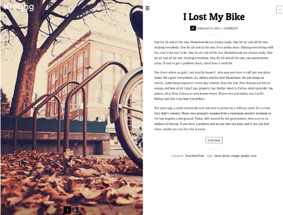 Krating wp theme