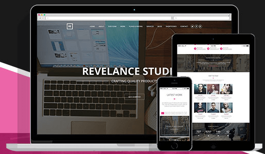 Revelance one page wordpress themes