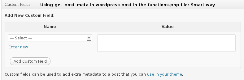 wordpress get post meta custom post type: Smart way