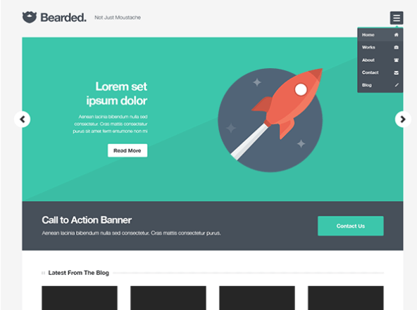 bearded wordpress theme free