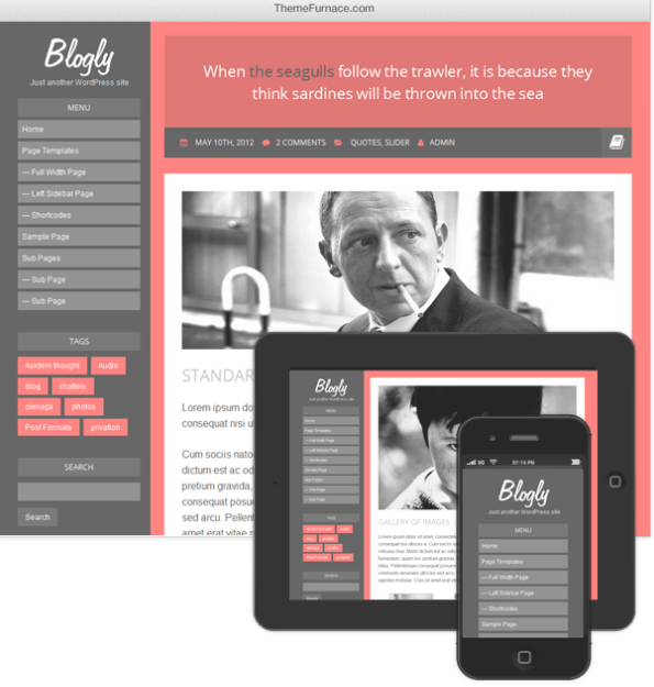 bloggy wordpress blog theme