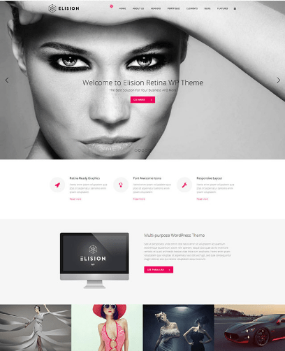 elision one page wordpress theme