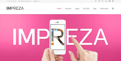 impreza one page wordpress theme
