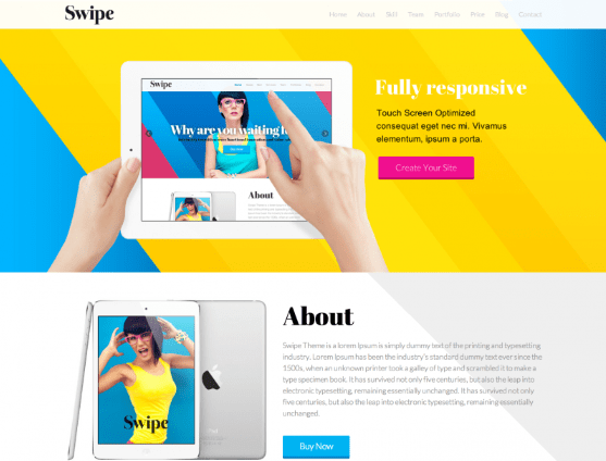 swipe wordpress theme