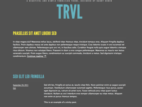 trvl wordpress theme