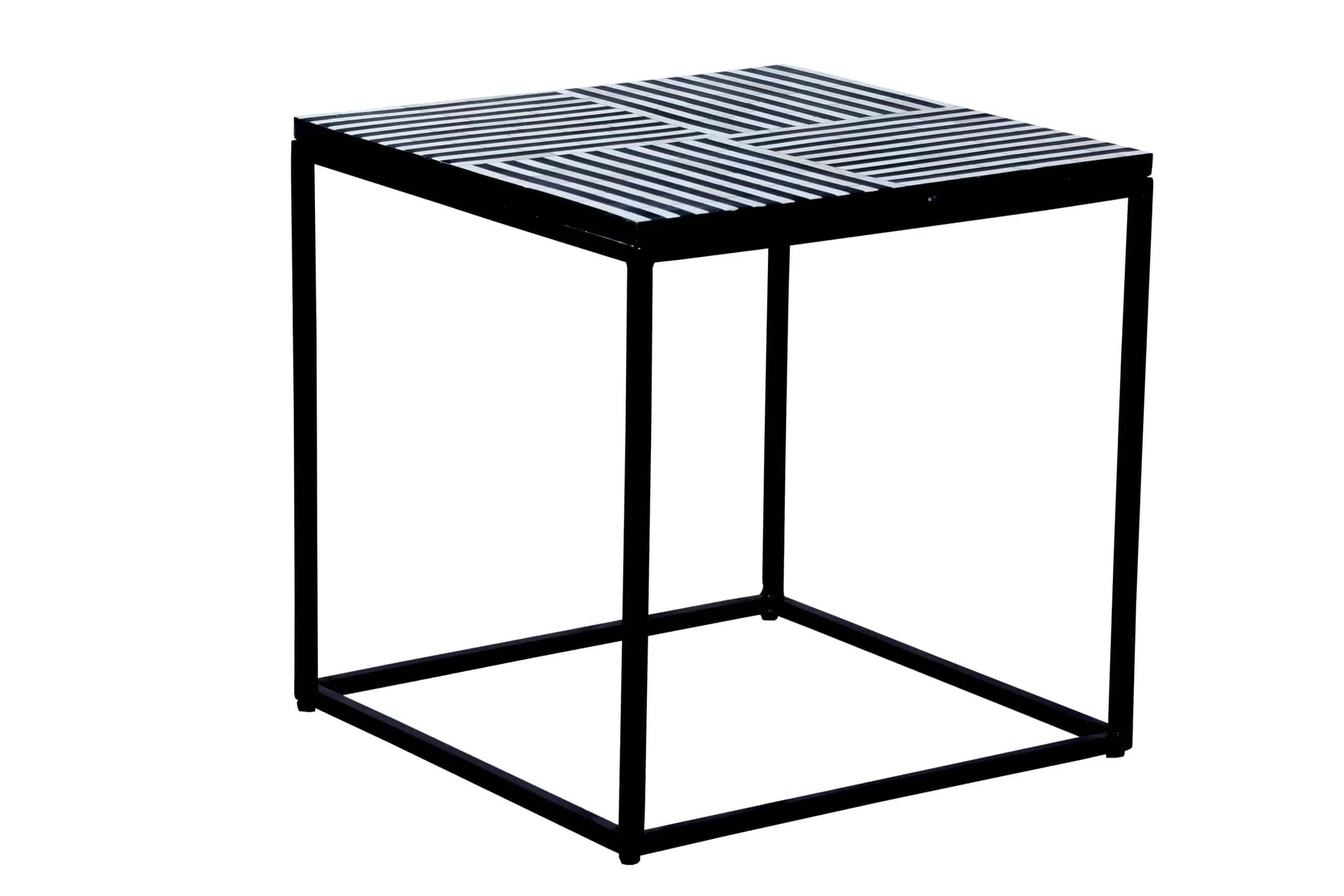 Rekha Bone inlay end table2 Rekha Bone inlay end table - Purana Darwaza