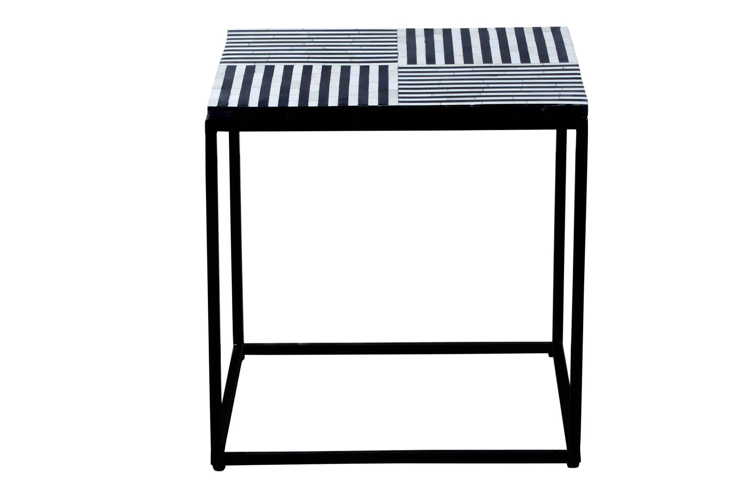 Rekha Bone inlay end table3 Rekha Bone inlay end table - Purana Darwaza