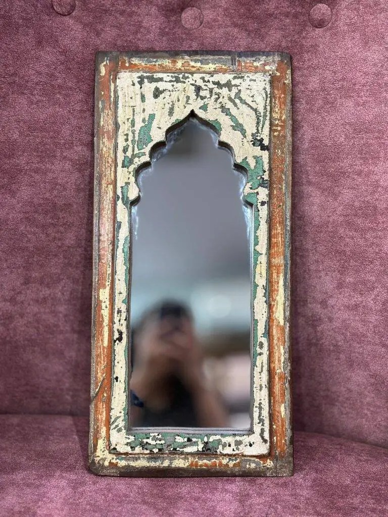 Kashi Vintage Wooden Mirror Frame - Purana Darwaza