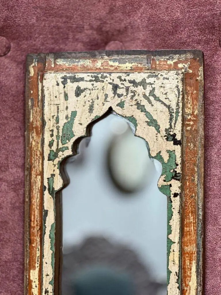Kashi Vintage Wooden Mirror Frame - Purana Darwaza