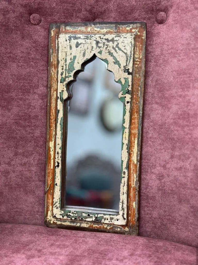 Kashi Vintage Wooden Mirror Frame - Purana Darwaza