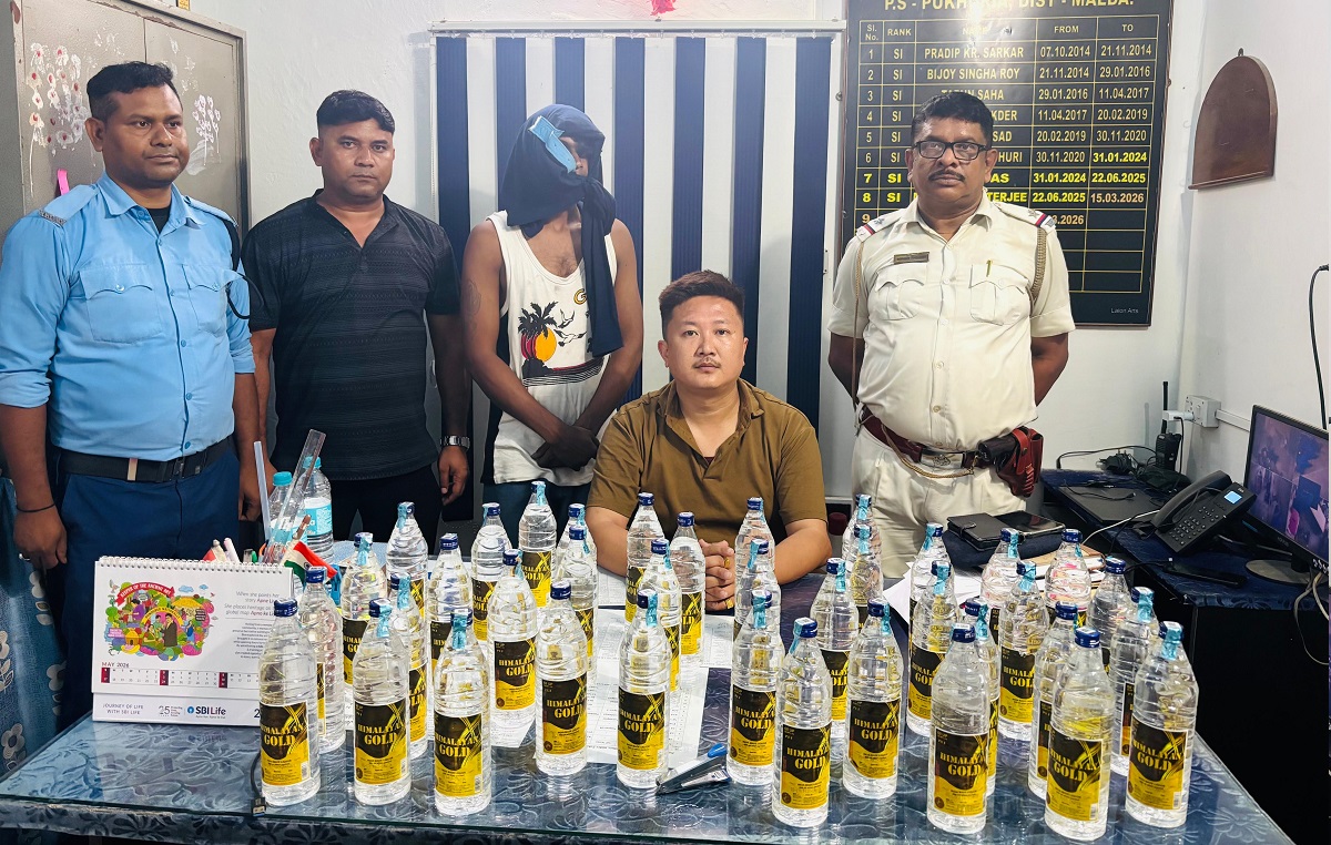 भारी मात्रा में अवैध शराब के साथ एक तस्कर गिरफ्तार, गुप्त सूचना पर अभियान