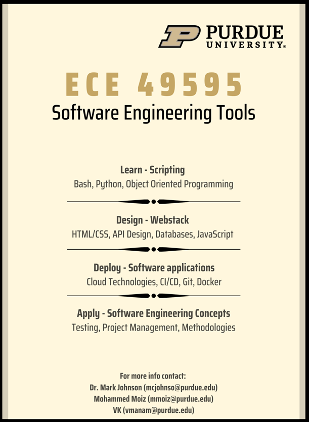 ECE 49595 Software Engineering Tools