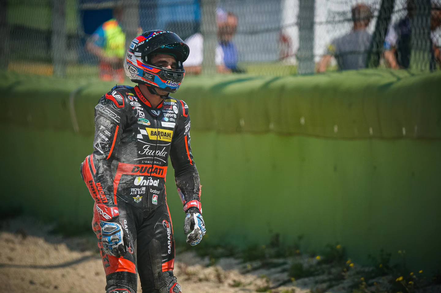 Michele Pirro caduta