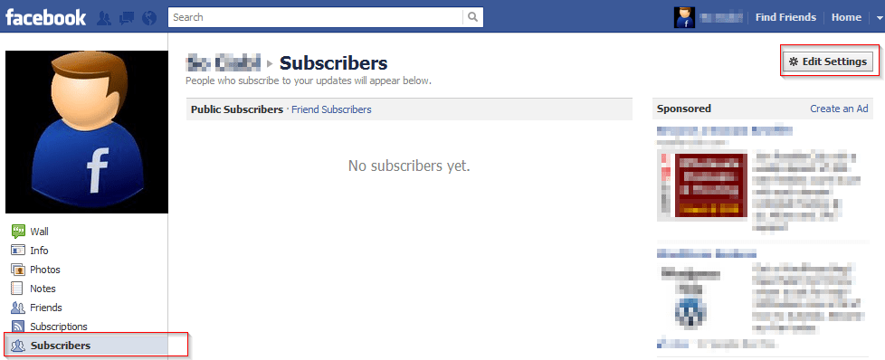 Disable Facebook Subscriptions