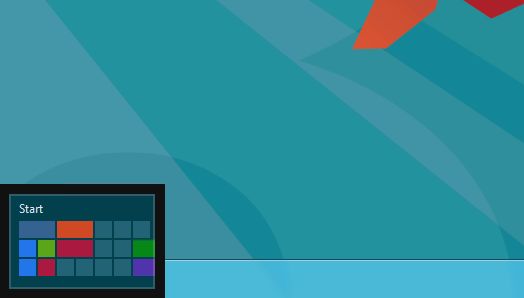Start Screen button - Windows 8