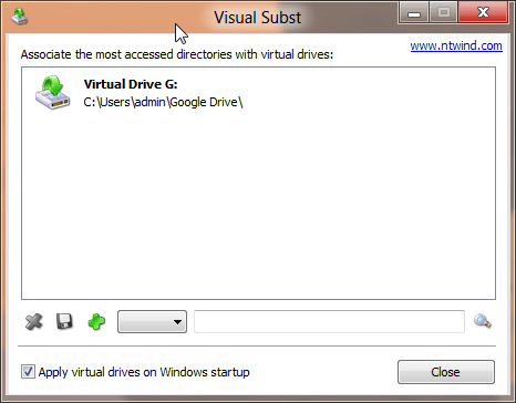 Virtual Drive Visual Subst