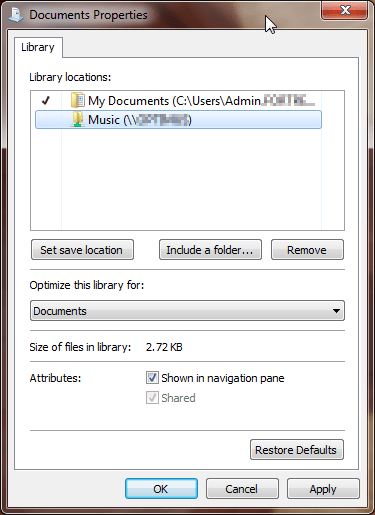 How to properly add a network shared folder to libraries on windows 10 pureinfotech