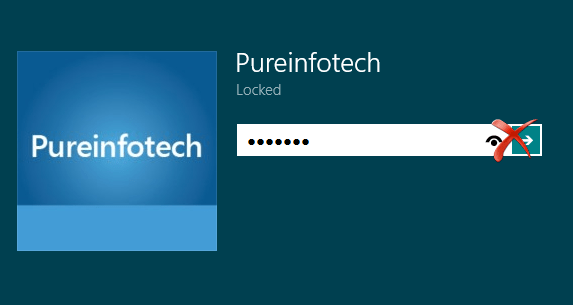 Win8 Login Screen password