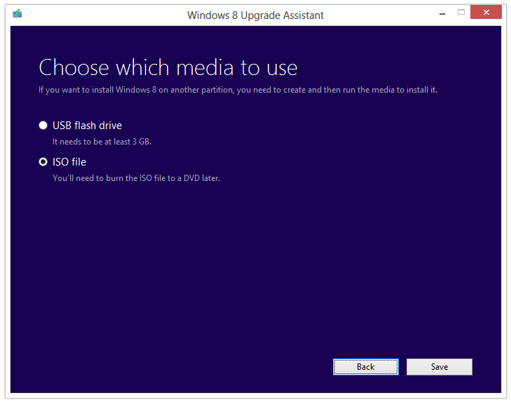 Media to use DVD or USB