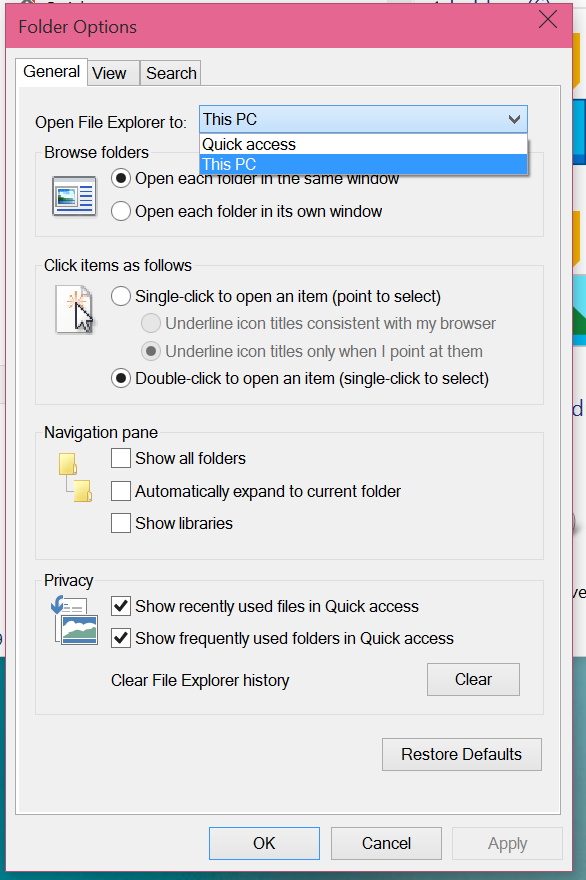 How to change File Explorer to open 'This PC' instead of 'Quick Access ...