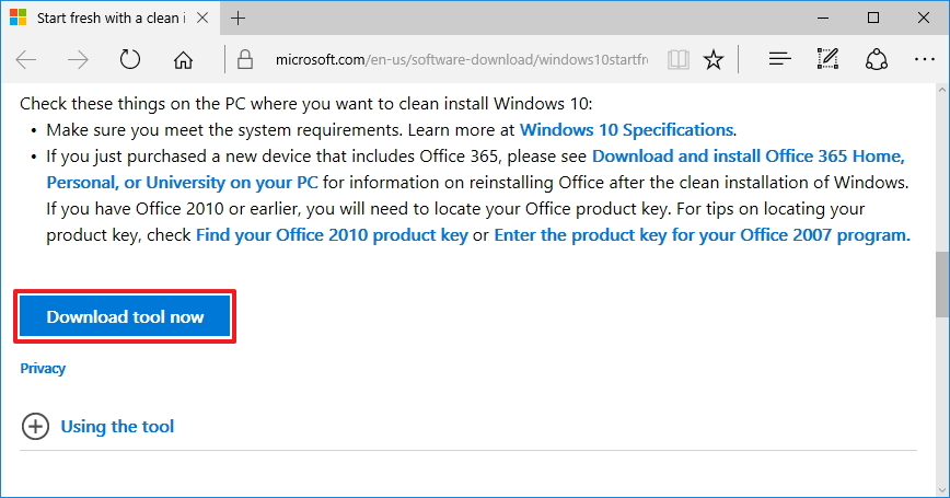 Download RefreshWindowsTool.exe tool