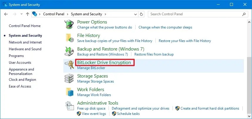 BitLocker Drive Encryption