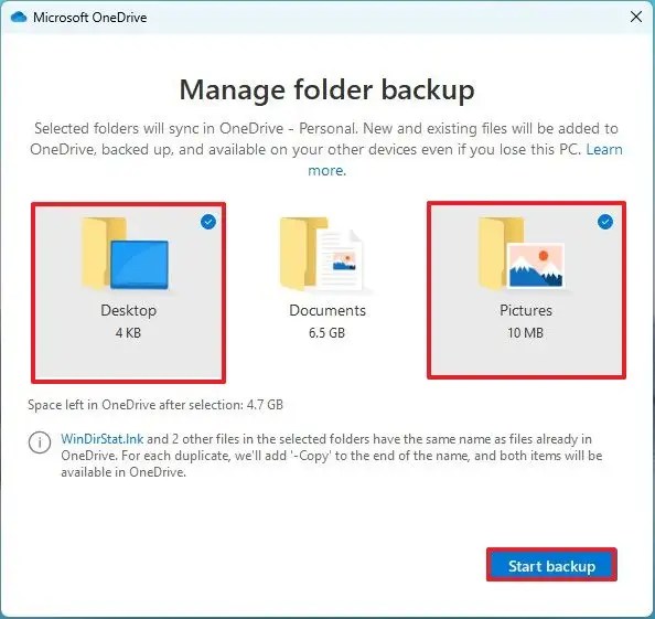 How to backup Documents, Pictures, Desktop folders to OneDrive Pureinfotech