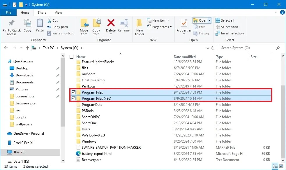 Windows 10 File Explorer check apps 32-bit and 64-bit