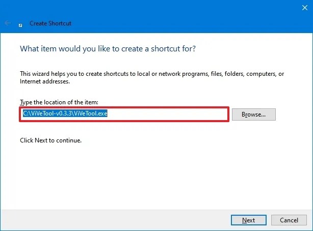 Startup folder shortcut configuration