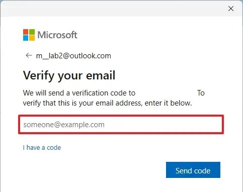 Verify email address