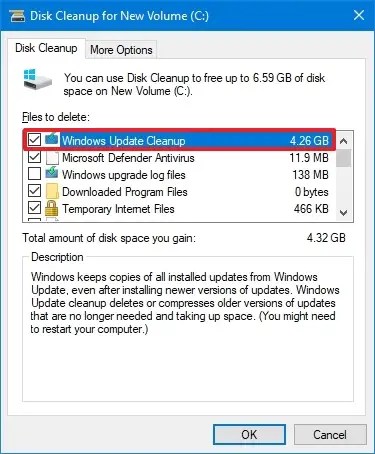 Disk Cleanup delete temp files
