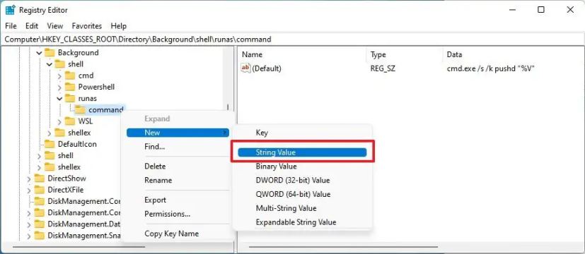 Create NoWorkingDirectory string