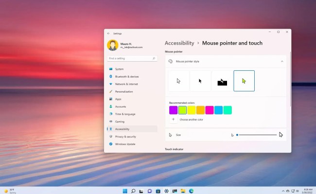 How To Change Mouse Pointer Color And Size On Windows 11 - Pureinfotech