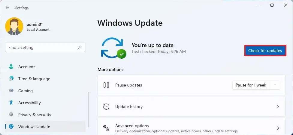 Windows 11 install updates