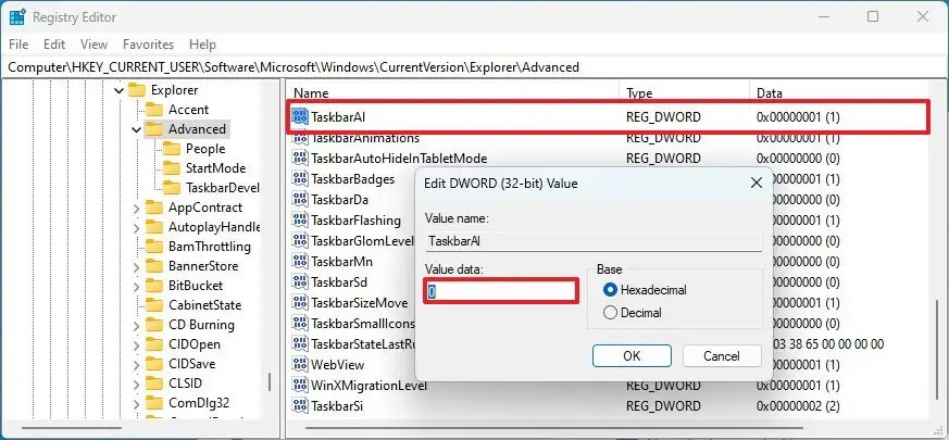 Registry move Taskbar left