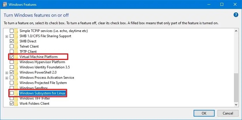 Windows 10 uninstall WSL2