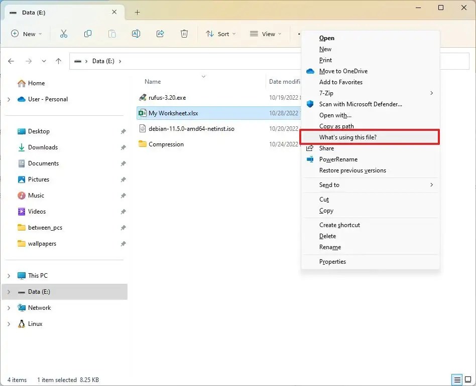 What's using this file 