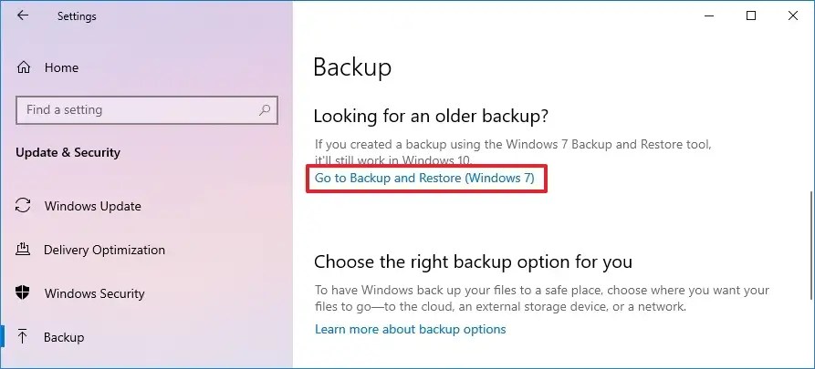 Windows 10 Backup and Restore